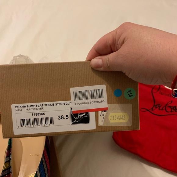 Christian Louboutin drama multicolor flats 38.5 - Picture 2 of 8